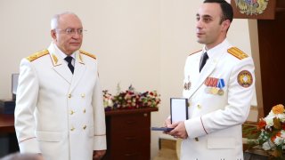 Торжественное заседание, посвященное Дню служащего Следственного комитета РА(фотографии)