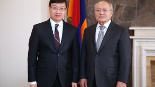RA IC Chairman Aghvan Hovsepyan received Ambassador Extraordinary and Plenipotentiary of Kazakhstan to Armenia (Photos)