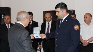 Aghvan Hovsepyan today took part in opening ceremony of new administrative building of Masis Investigative Division