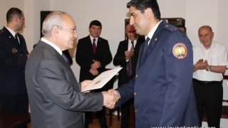 Aghvan Hovsepyan today took part in opening ceremony of new administrative building of Masis Investigative Division