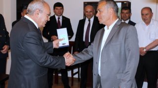 Aghvan Hovsepyan today took part in opening ceremony of new administrative building of Masis Investigative Division