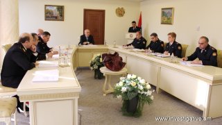 Issues on raising efficiency of organization of preliminary investigation discussed at board session of RA Investigative Committee (Photos)