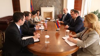 Председатель Следственного комитета РА Гайк Григорян принял Чрезвычайного и Полномочного посла США в Армении Ричарда Миллса (Фото)