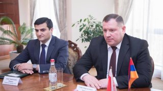 Председатель Следственного комитета РА принял посла Беларуси в РА