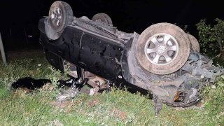 «Տոյոտա» մակնիշի  ավտոմեքենան գլխիվայր շրջվել է. կա զոհ (տեսանյութ, լուսանկարներ)   