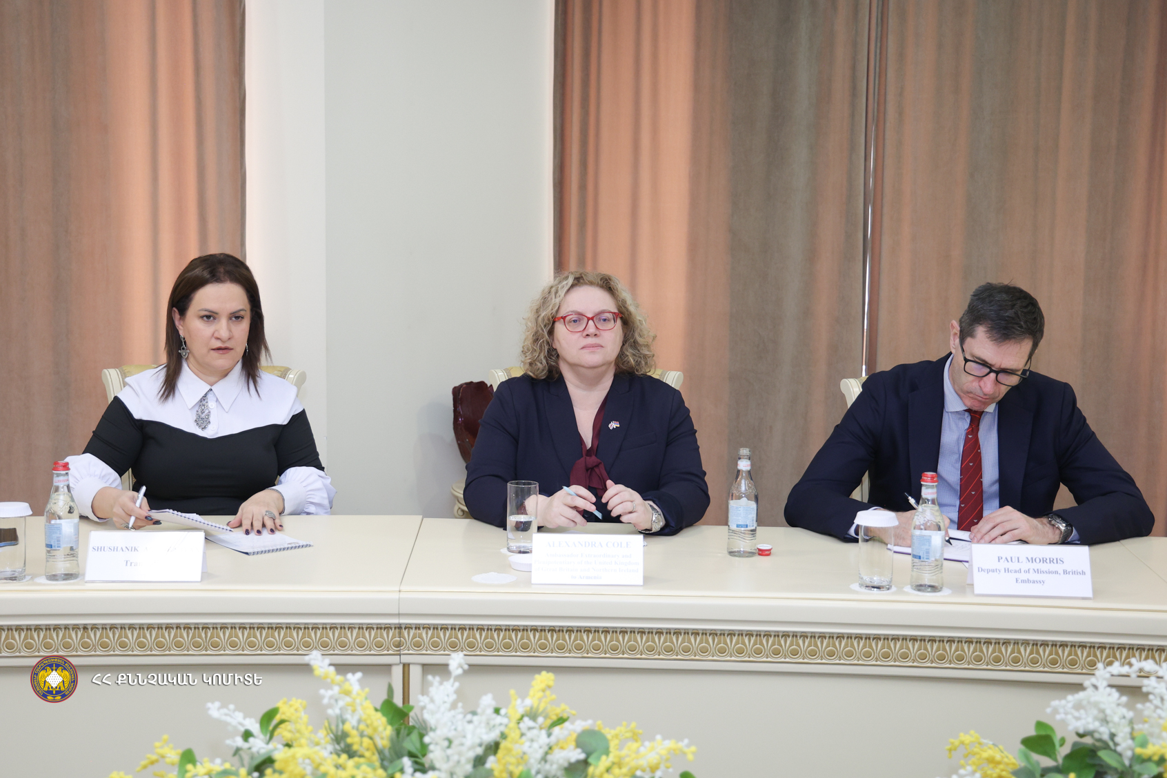 Քննչական կոմիտեի նախագահ Արթուր Պողոսյանն ընդունել է Հայաստանում Մեծ Բրիտանիայի և Հյուսիսային Իռլանդիայի Միացյալ Թագավորության դեսպանին