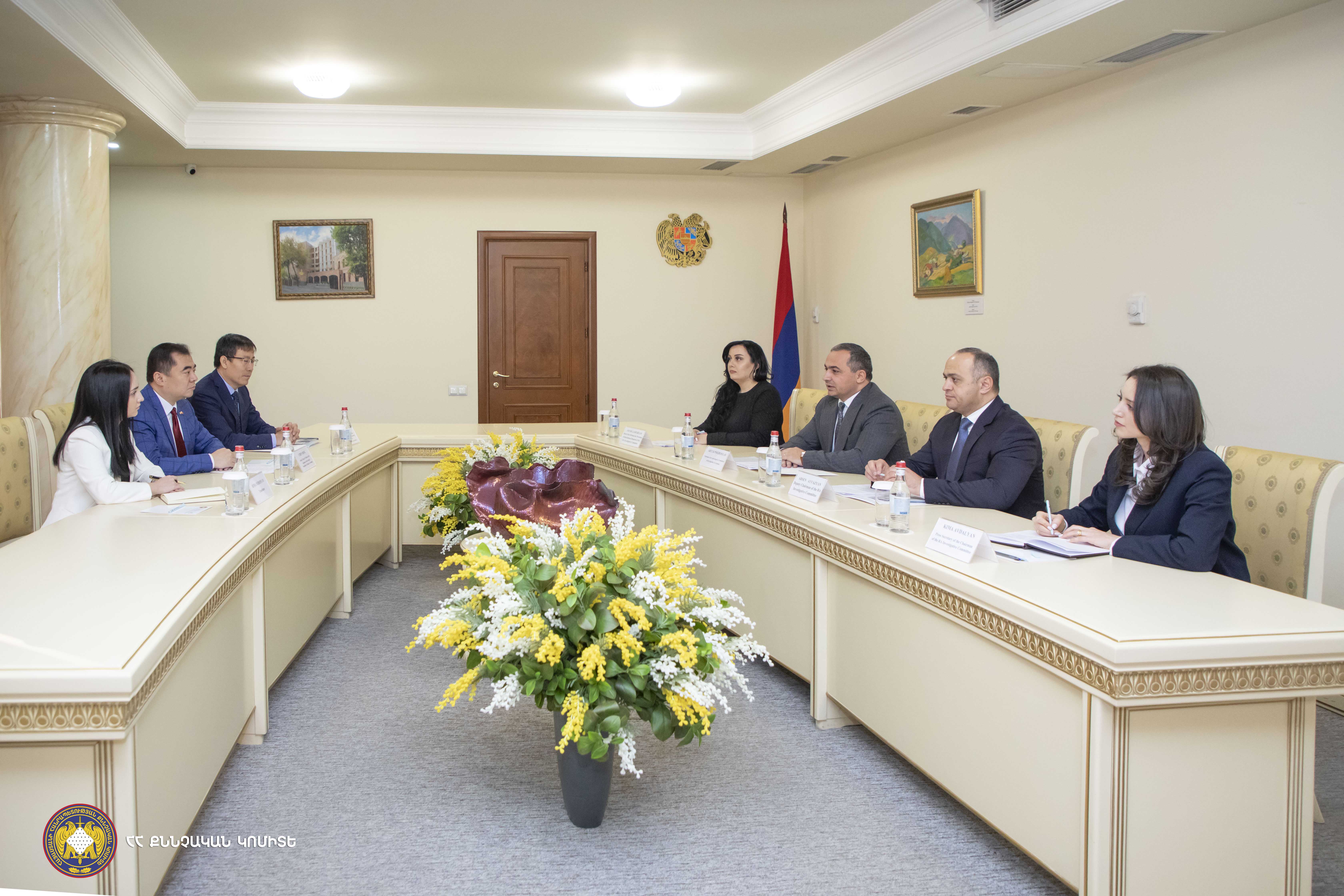 ՀՀ քննչական կոմիտեի նախագահն ընդունել է ՀՀ-ում Չինաստանի Ժողովրդական Հանրապետության գործերի ժամանակավոր հավատարմատարին