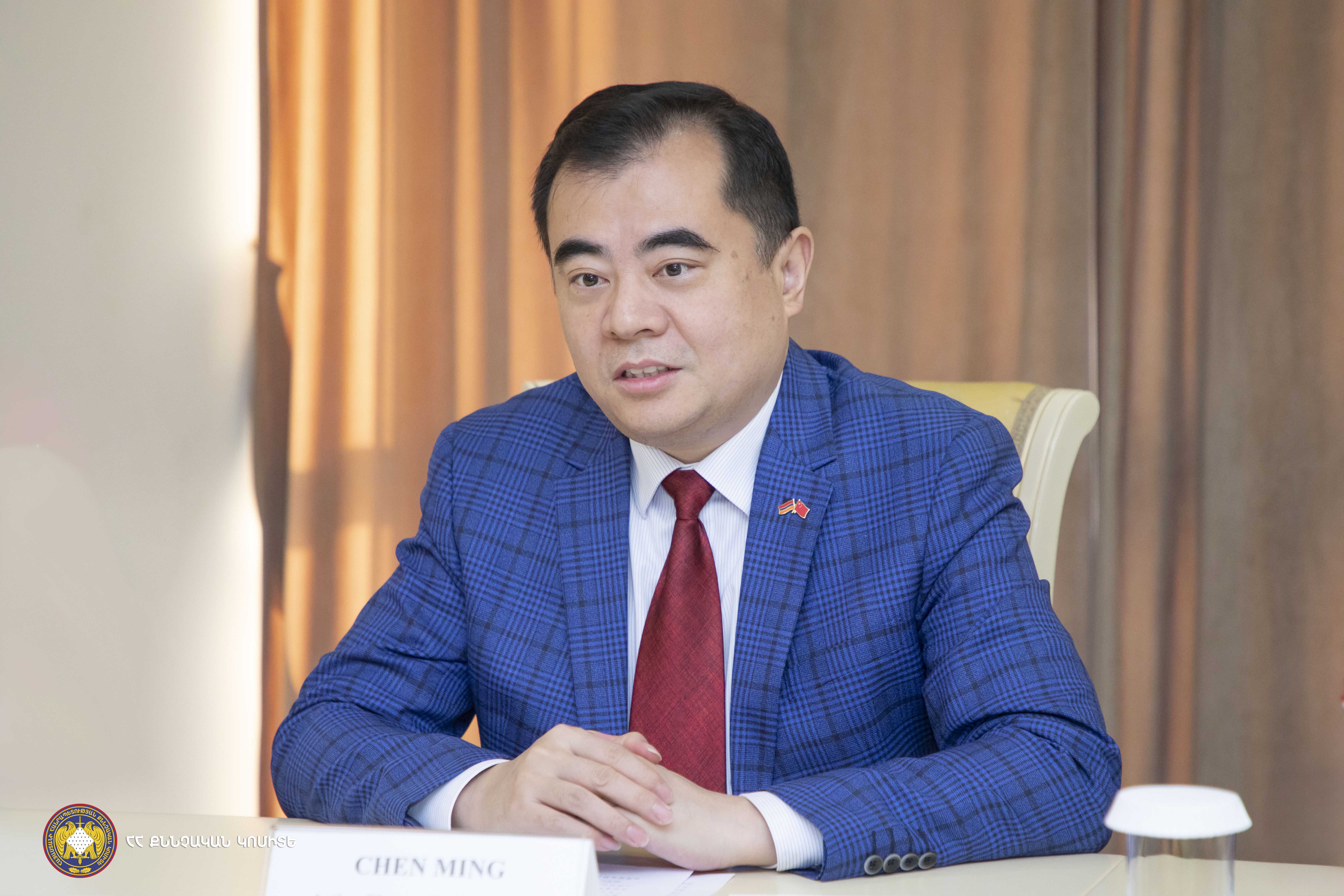 ՀՀ քննչական կոմիտեի նախագահն ընդունել է ՀՀ-ում Չինաստանի Ժողովրդական Հանրապետության գործերի ժամանակավոր հավատարմատարին