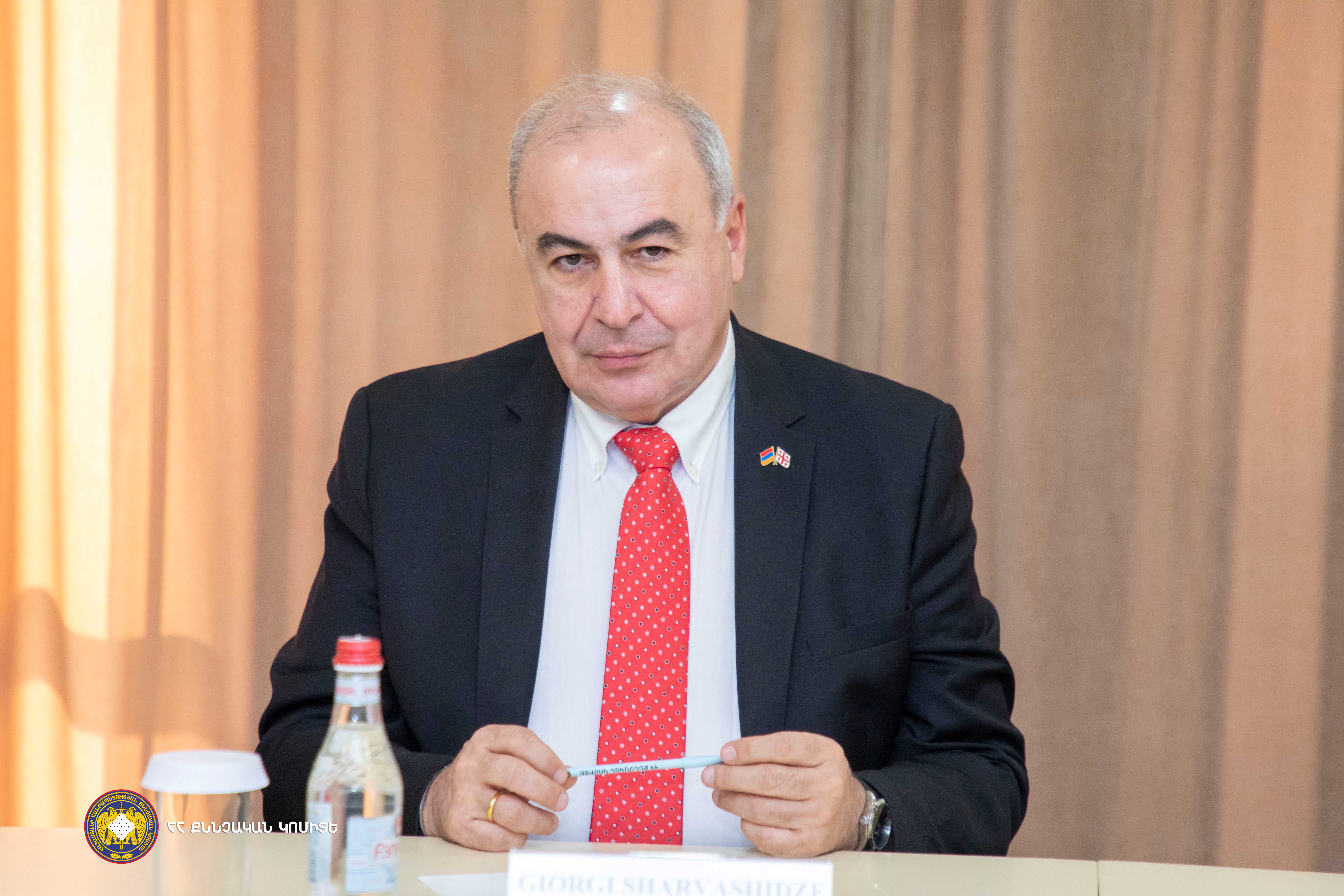 ՀՀ քննչական կոմիտեի նախագահ Արթուր Պողոսյանն ընդունել է ՀՀ-ում Վրաստանի արտակարգ և լիազոր դեսպանին