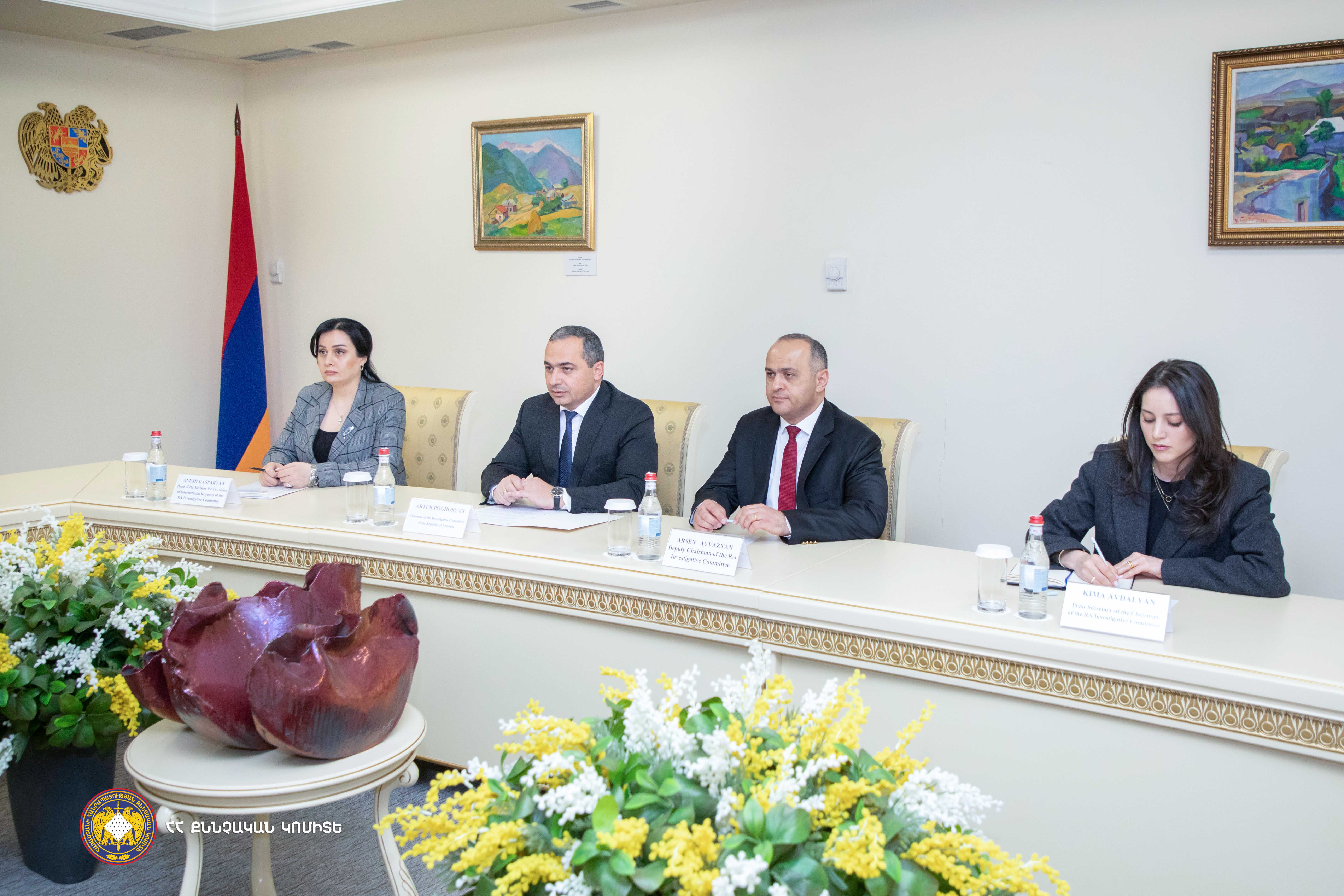ՀՀ քննչական կոմիտեի նախագահ Արթուր Պողոսյանն ընդունել է ՀՀ-ում Վրաստանի արտակարգ և լիազոր դեսպանին