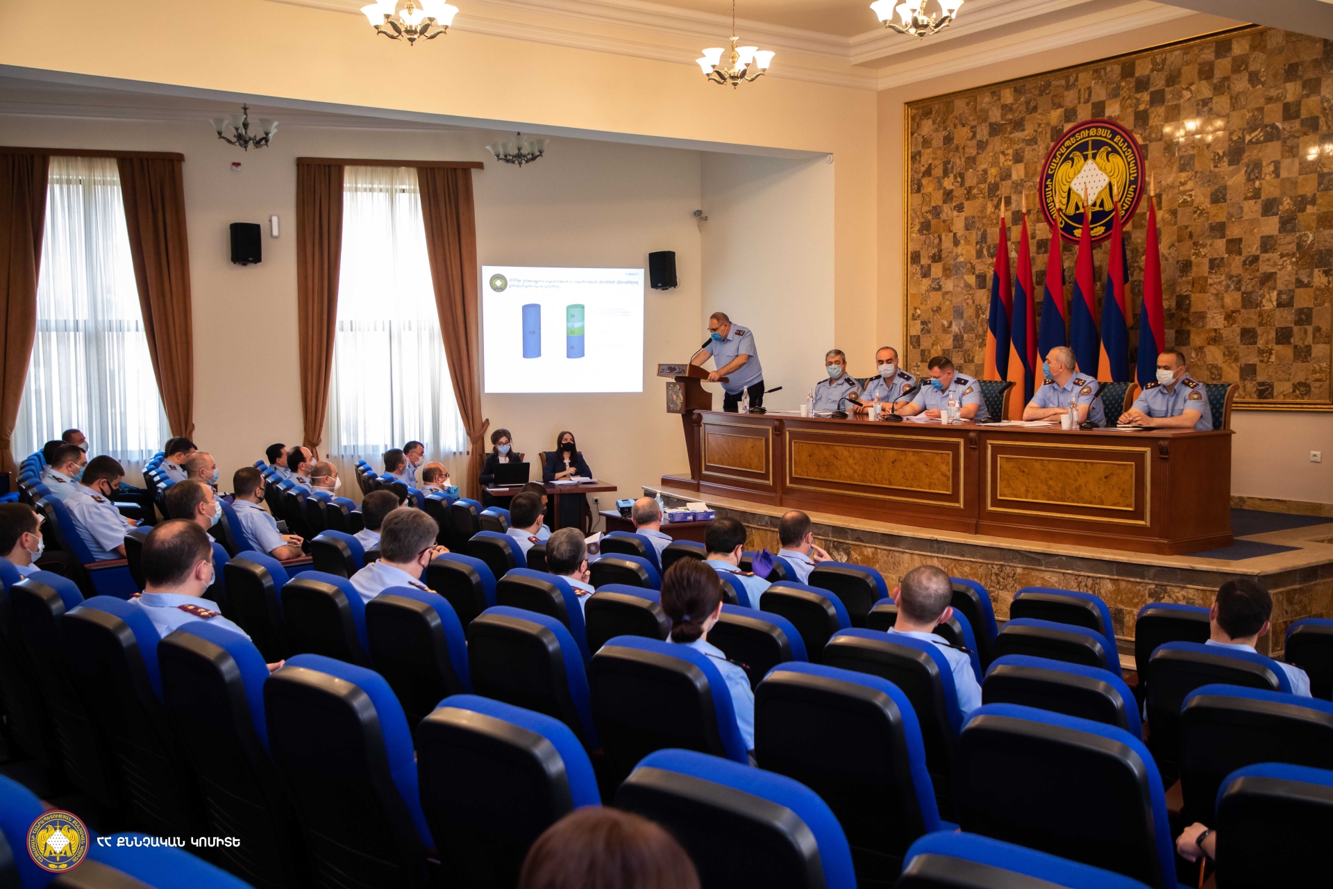 2020թ. ընթացքում արձանագրված սպանությունների, սպանության փորձերի, սպանության նախապատրաստության և անձի անհայտ կորելու դեպքերով հարուցված քրեական գործերի 97,3%-ը բացահայտվել է