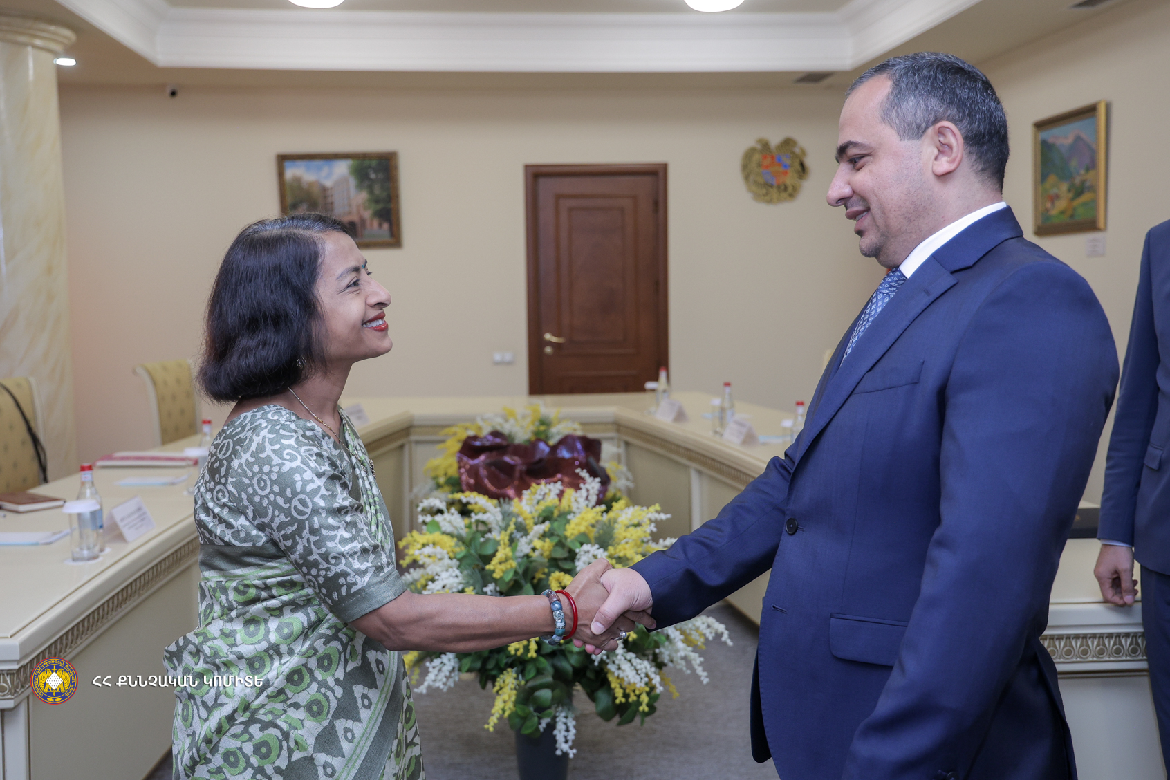 Քննչական կոմիտեի նախագահ Արթուր Պողոսյանն ընդունել է ՀՀ-ում Հնդկաստանի դեսպանին