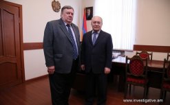 The Chairman of RA Investigative Committee Aghvan Hovsepyan received the Head of the OSCE Office in Yerevan Andrey Sorokin 