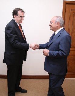 The Chairman of RA Investigative Committee Aghvan Hovsepyan received the US Ambassador Extraordinary and Plenipotentiary to Armenia Richard Mills     