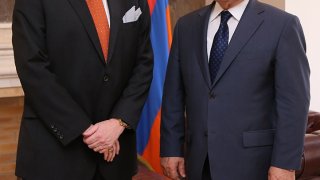 The Chairman of RA Investigative Committee Aghvan Hovsepyan received the US Ambassador Extraordinary and Plenipotentiary to Armenia Richard Mills     