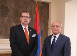 The Chairman of RA Investigative Committee Aghvan Hovsepyan received the US Ambassador Extraordinary and Plenipotentiary to Armenia Richard Mills     