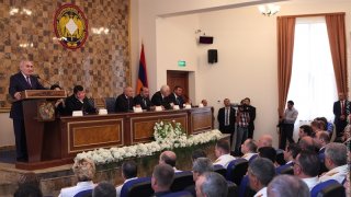 Торжественное заседание по случаю Дня служащего Следственного комитета РА (Фото)