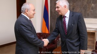 Председатель СК РА Агван Овсепян принял руководителя делегации ЕС в Армении, посла Петра Свитальского