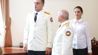 Торжественное заседание, посвященное Дню служащего Следственного комитета РА(фотографии)