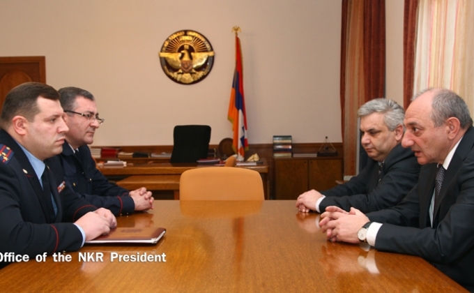 NKR President Bako Sahakyan received Deputy Chairman of RA Investigative Committee 