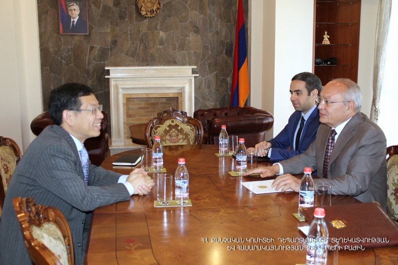 Chairman of RA Investigative Committee Aghvan Hovsepyan received Ambassador Extraordinary and Plenipotentiary of People’s Republic of China to Armenia Tian Erlong