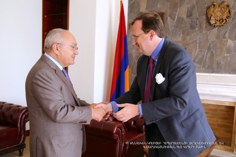 Chairman of the RA Investigative Committee received U.S. Ambassador to Armenia Richard Mills