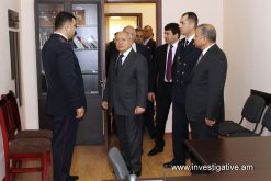 Aghvan Hovsepyan today took part in opening ceremony of new administrative building of Masis Investigative Division