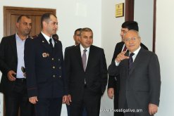 Aghvan Hovsepyan today took part in opening ceremony of new administrative building of Masis Investigative Division