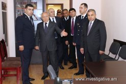 Aghvan Hovsepyan today took part in opening ceremony of new administrative building of Masis Investigative Division