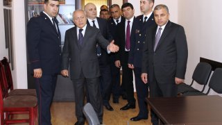 Aghvan Hovsepyan today took part in opening ceremony of new administrative building of Masis Investigative Division