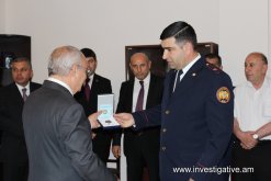 Aghvan Hovsepyan today took part in opening ceremony of new administrative building of Masis Investigative Division