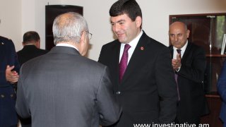 Aghvan Hovsepyan today took part in opening ceremony of new administrative building of Masis Investigative Division