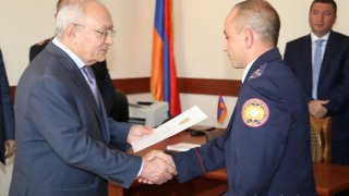 RA IC Chairman Aghvan Hovsepyan took part in opening ceremony of administrative district of Artik Investigative Division (Photos)