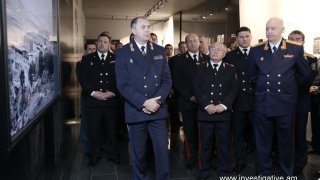 Ռուսաստանի և Բելառուսի քննչական կոմիտեների նախագահների գլխավորած պատվիրակությունների անդամներն այցելել են  Ծիծեռնակաբերդի հուշահամալիր (Լուսանկարներ)