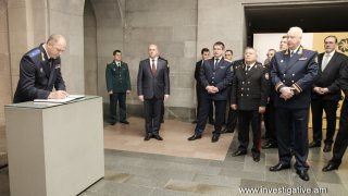 Ռուսաստանի և Բելառուսի քննչական կոմիտեների նախագահների գլխավորած պատվիրակությունների անդամներն այցելել են  Ծիծեռնակաբերդի հուշահամալիր (Լուսանկարներ)