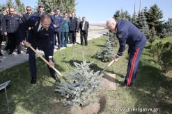 Ռուսաստանի և Բելառուսի քննչական կոմիտեների նախագահների գլխավորած պատվիրակությունների անդամներն այցելել են  Ծիծեռնակաբերդի հուշահամալիր (Լուսանկարներ)