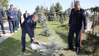 Ռուսաստանի և Բելառուսի քննչական կոմիտեների նախագահների գլխավորած պատվիրակությունների անդամներն այցելել են  Ծիծեռնակաբերդի հուշահամալիր (Լուսանկարներ)