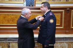 Persons related to murder of two residents of Hrazdan identified; investigators and policemen awarded for work carried out for crime disclosure (Photos)