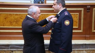 Persons related to murder of two residents of Hrazdan identified; investigators and policemen awarded for work carried out for crime disclosure (Photos)