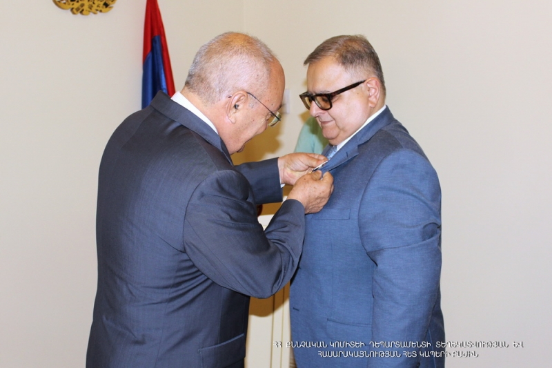 RA IC Chairman Aghvan Hovsepyan received Head of OSCE Office in Yerevan, Ambassador Argo Avakov