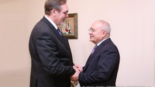 Председатель СК РА Агван Овсепян принял Чрезвычайного и Полномочного посла РФ в Армении Ивана Волынкина в связи с завершением его дипломатической миссии в нашей стране (Фото)