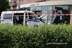 Criminal case initiated on assault against «Komitas» branch of “HSBC Bank Armenia” CJSC (Photos)