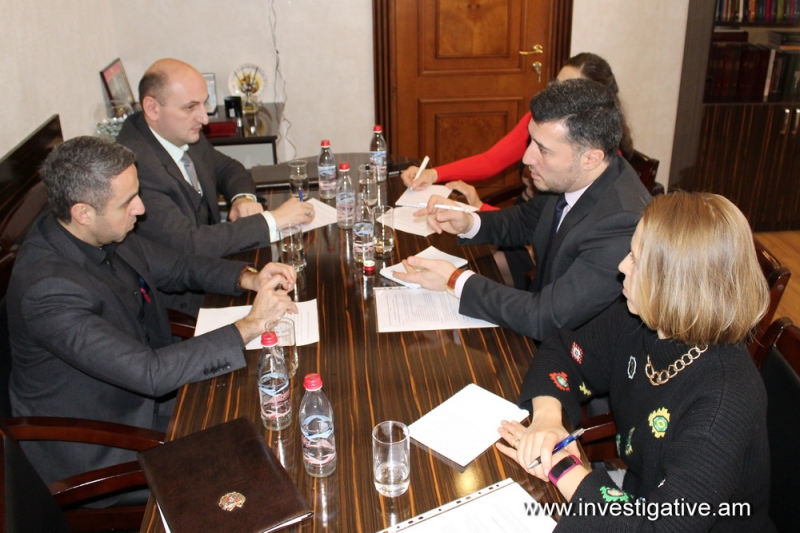 Deputy Chairman of RA Investigative Committee Artur Ghambaryan received representatives of EC delegation