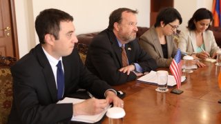 RA IC Chairman Hayk Grigoryan received U.S. Ambassador Extraordinary and Plenipotentiary to Armenia Richard Mills (Photos)