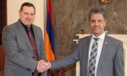 Председатель СК РА Гайк Григорян принял Чрезвычайного и Полномочного посла ОАЭ в Армении Джасима Мухаммеда аль-Касими(Фото)