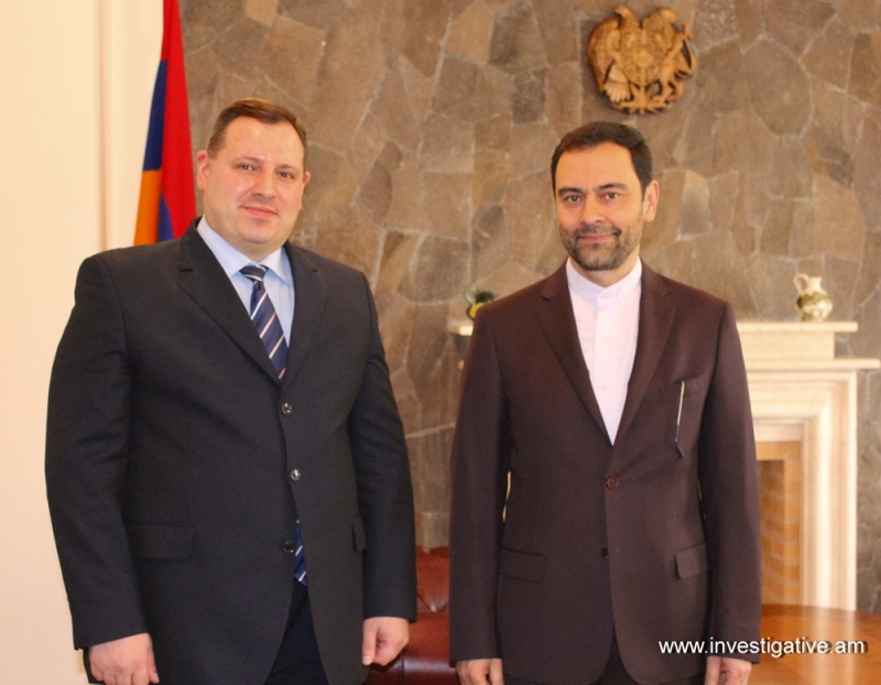 RA IC Chairman Hayk Grigoryan Received Ambassador Extraordinary and Plenipotentiary of Islamic Republic of Iran to Republic of Armenia Seyed Kazem Sajadi