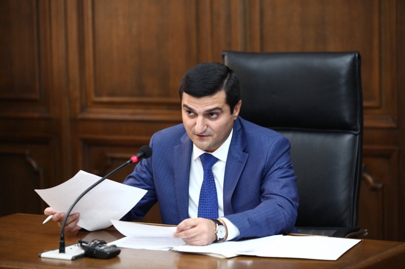 Chief of Administration of RA Investigative Committee Aram Nikoyan Presented in Parliament Report on Financial Means Provided to Investigative Committee by State Budget