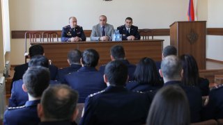 ՔԿ նախագահի տեղակալը Շիրակի մարզային քննչական վարչության աշխատակիցներին ներկայացրել է նորանշանակ պետին (լուսանկարներ)