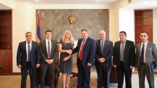Chairman of RA Investigative Committee Receive , INL Program Officer, Team Leader of Europe, Eurasia, Central Asia of the INL Bureau from Washington Ms. Judith Campbell (photos)