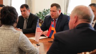 Chairman of RA Investigative Committee Receive , INL Program Officer, Team Leader of Europe, Eurasia, Central Asia of the INL Bureau from Washington Ms. Judith Campbell (photos)